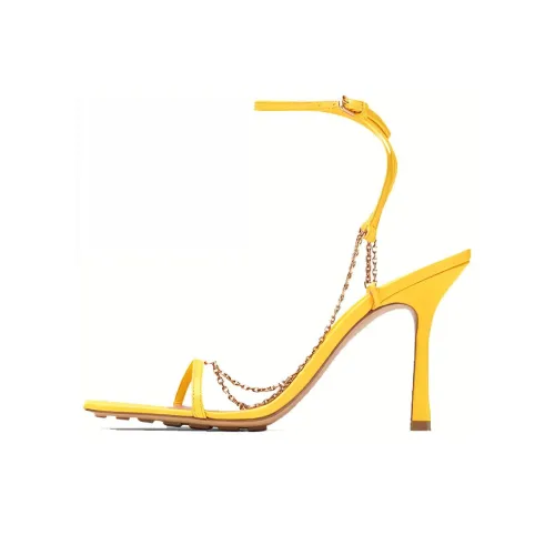 Bottega Veneta Stretch Slim Heel High Heels Women's Yellow