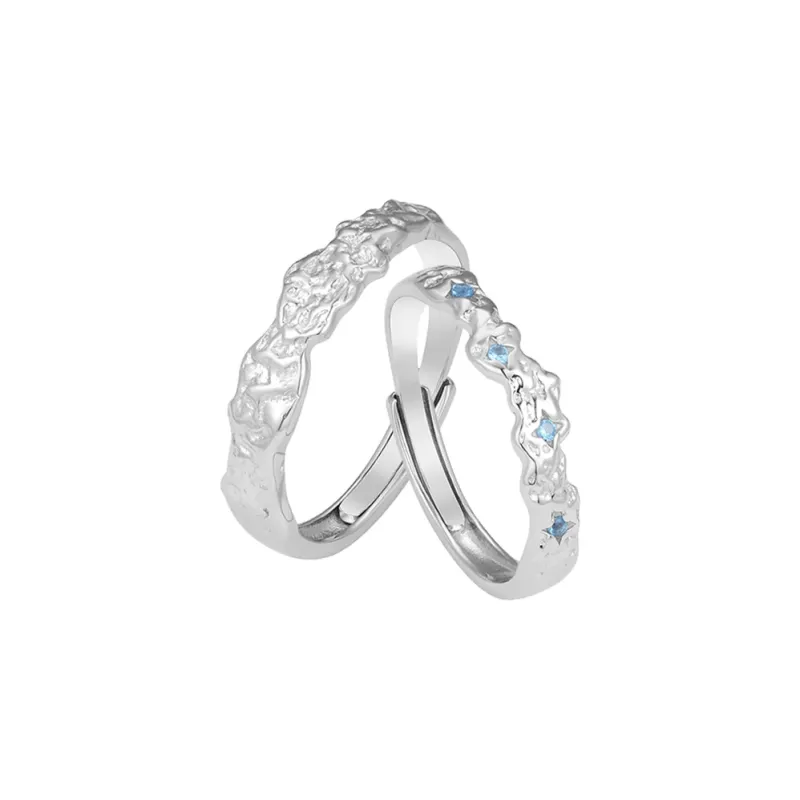 YINSHANGYA 999 Fine Silver Rings Unisex-0