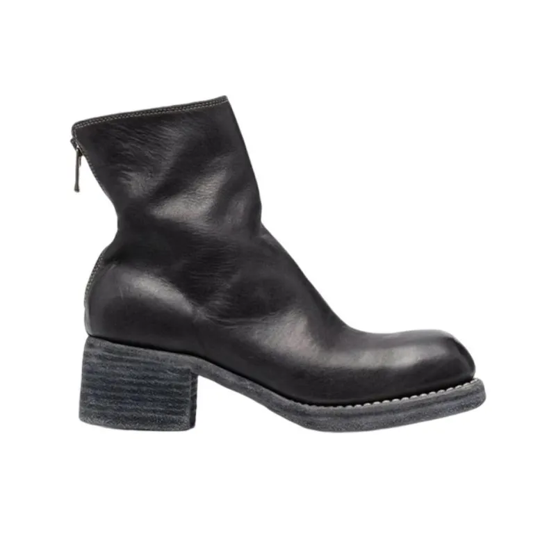 GUIDI Zip-front Ankle Boots-1