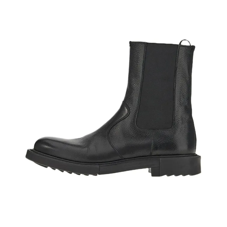 FERRAGAMO Short Chelsea Boots Men's Black-0