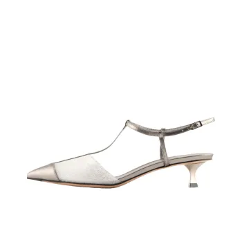 AMANI Flared Heel High Heels 3.5cm Women's Gold