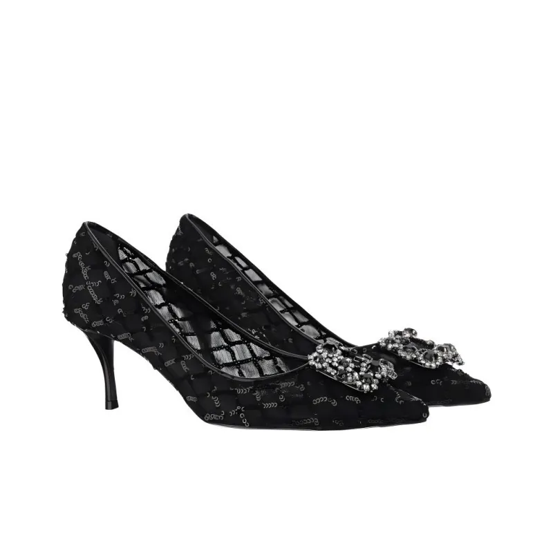 Roger Vivier Squin Embellished Slip On Pumps-3