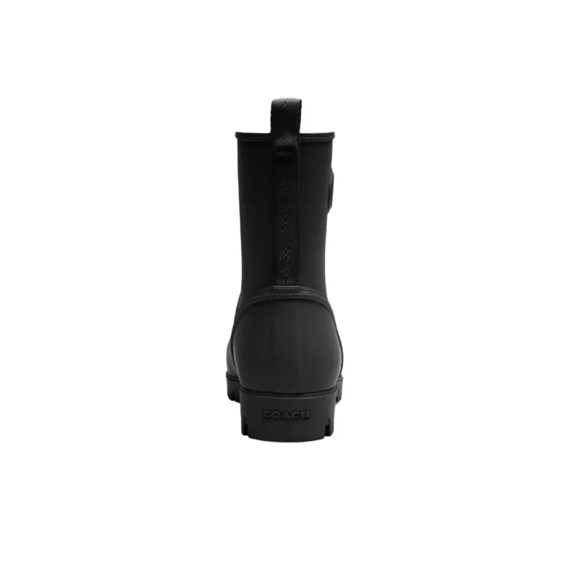 COACH Ryder Rain Boots Women's Black-4
