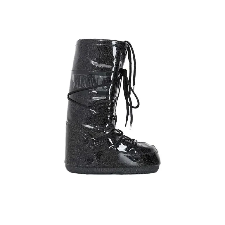 Moon Boot Icon Glitter Boot Black-1
