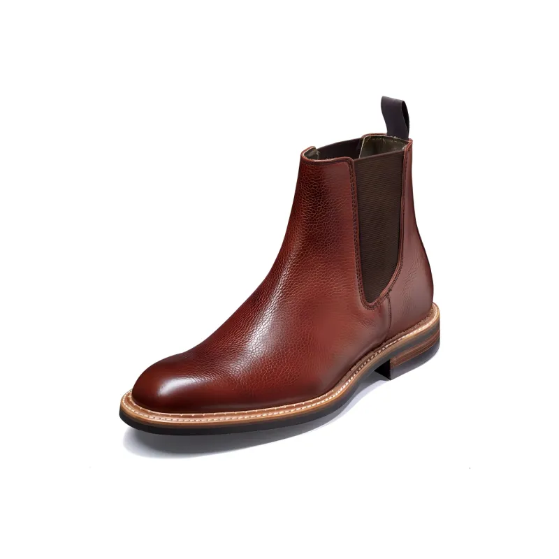 BARKER BOEB Archive Harrowick Short Chelsea Boots Men's Red Brown-2