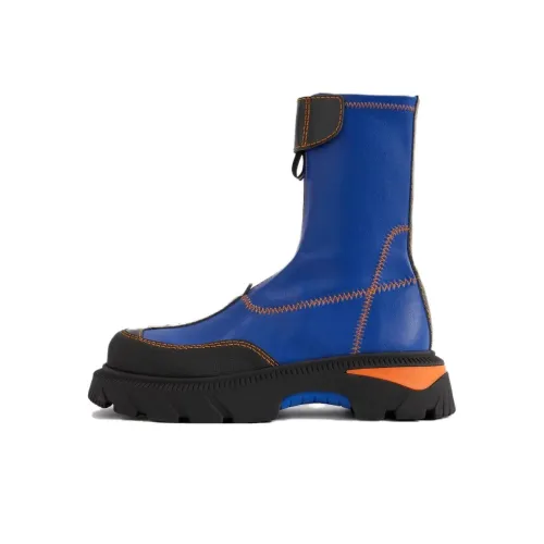 MIISTA Ankle Boots 4.5cm Women's Blue Black