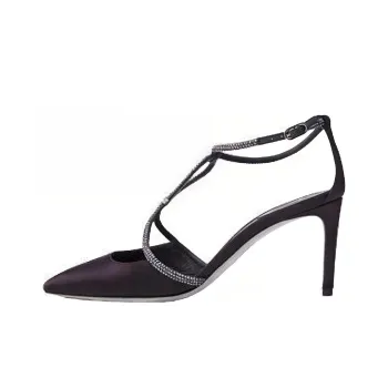 RENE CAOVILLA Clippy Slim Heel High Heels Women's Black