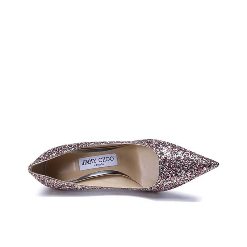 Jimmy Choo LOVE 85 Slim Heel High Heels 8.5cm Women's Rose Pink-3