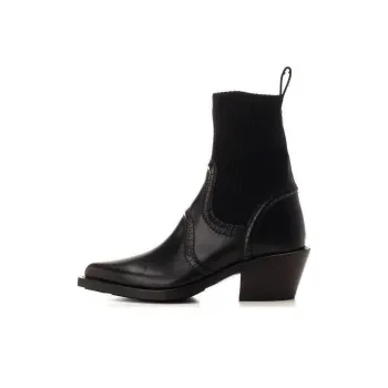 Chloé Nellie 60mm Leather Ankle Boots