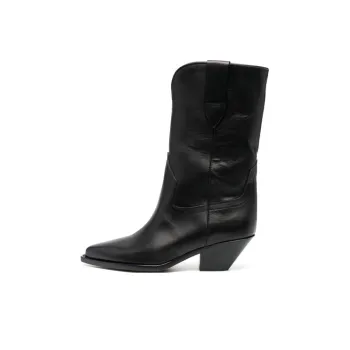 ISABEL MARANT Stud-embellished Leather Cowboy Boots