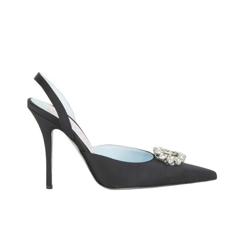CHIARA FERRAGNI INFINITY LOVE Slim Heel High Heels 10cm Women's Black-1
