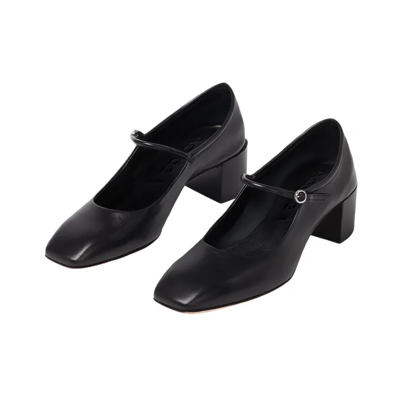 Aeyde Chunky Heel High Heels Women's Black-2