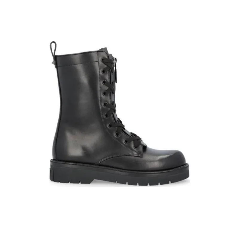 Valentino Martin Boot 4cm Women's Black-1