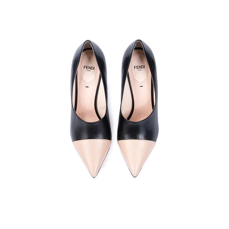 FENDI High Heels Women's Black/Beige-2