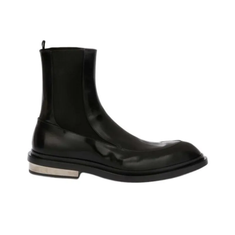 JIL SANDER Short Chelsea Boots Men's Black-1