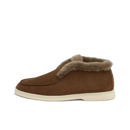 Loro Piana Open Walk Ankle Boots Women's Brown
