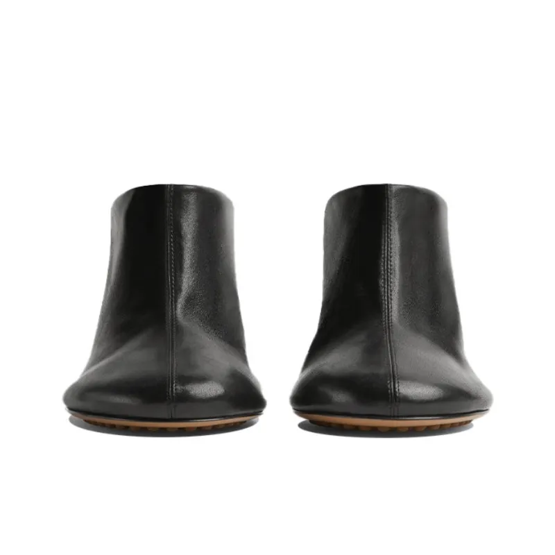 Bottega Veneta Leather Sandal Black Women's-2