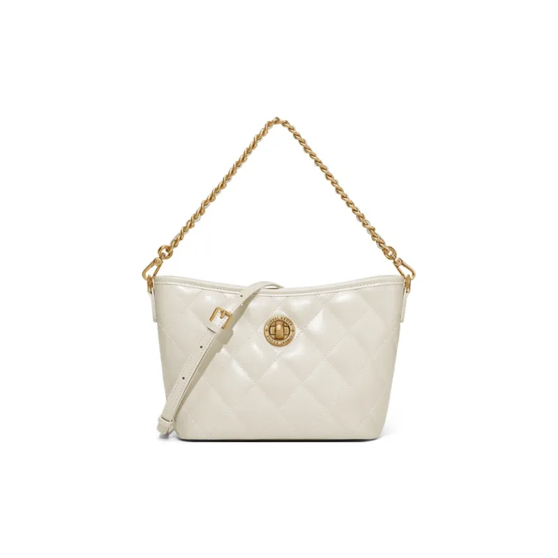 Simvay Clos Cow Leather Patchwork Synthetic Leather Shoulder Bag Crossbody Bag Women's Black/White-8