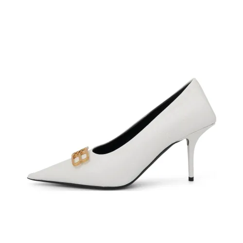 Balenciaga Slim Heel High Heels Women's White