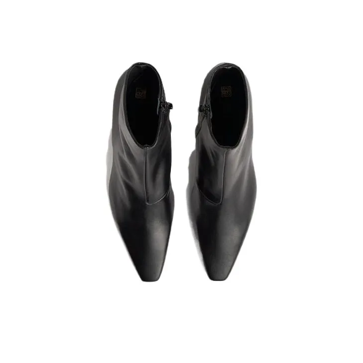 TOTEME The Slim Pointed-Toe Ankle Boots Women's-3