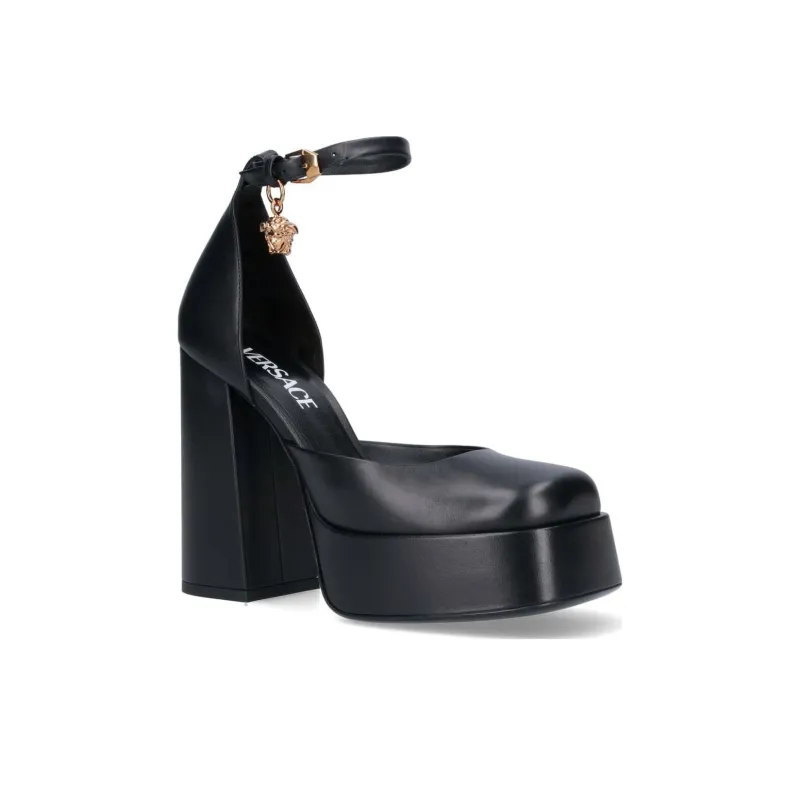 VERSACE Medusa Aevitas 125mm Leather Pumps-2