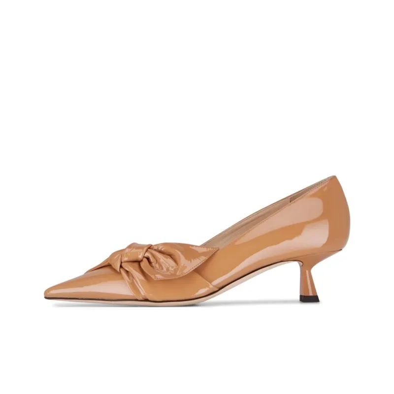 Jimmy Choo Elinor Spool Heel High Heels 4.5cm Women's Brown-0