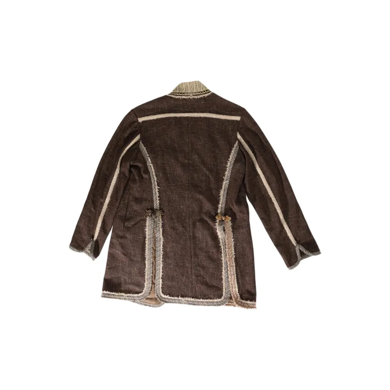 COMMUNS Frayed Patchwork Blazer-1