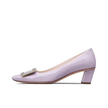 Roger Vivier Belle Vivier Chunky Heel High Heels 4.3cm Women's Purple