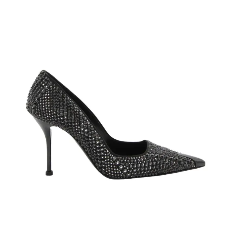 Alexander McQueen Embellished Pointed-Toe Pumps-1