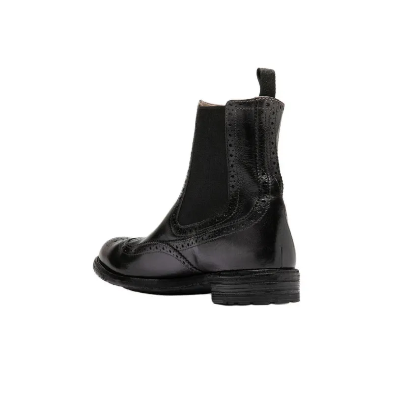 Officine Creative Lexikon 151 Short Chelsea Boots 3cm Women's Black-4