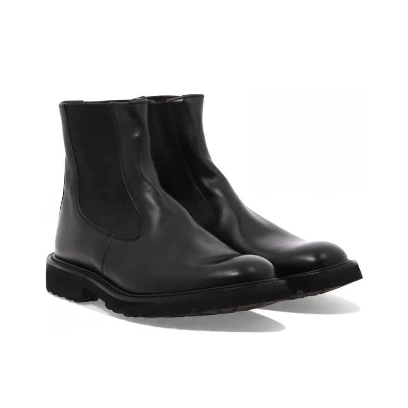 Tricker's Short Chelsea Boots Men's Black-3