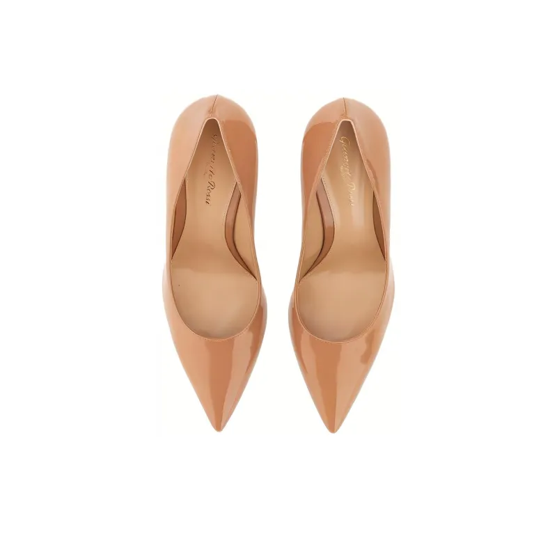 GIANVITO ROSSI Slim Heel High Heels 8.5cm Women's Brown-4