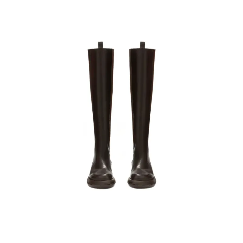 JIL SANDER Knee-high Leather Boots-4