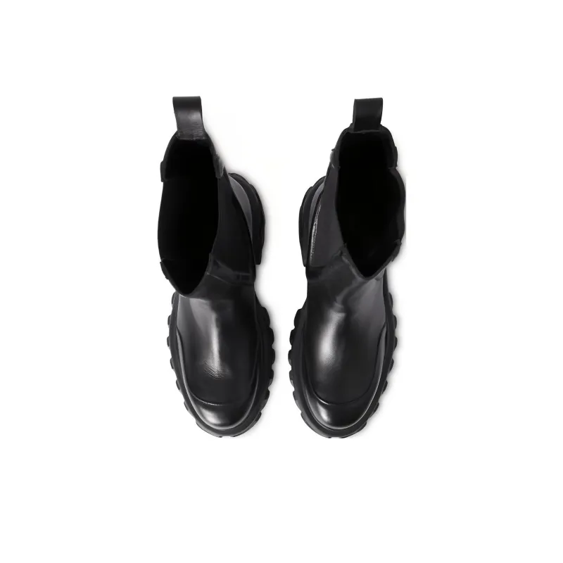OFF WHITE Tractor Motor Leather Boots Women's-3