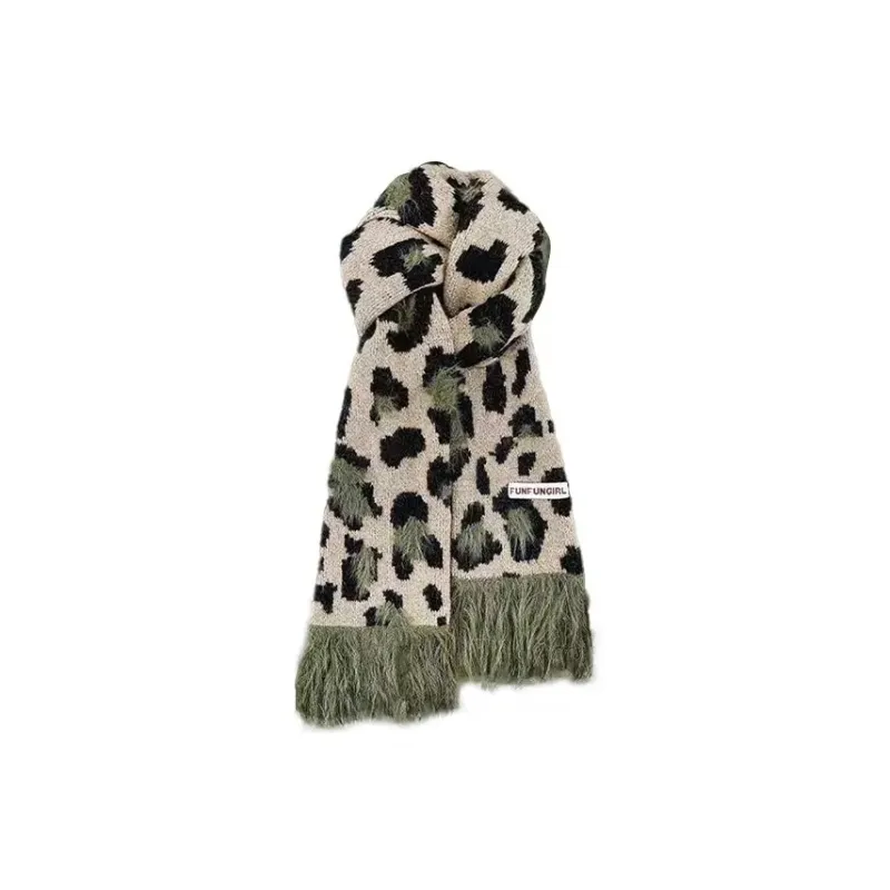 PISHUSHU Wool Blend Knit Scarves Women's-4