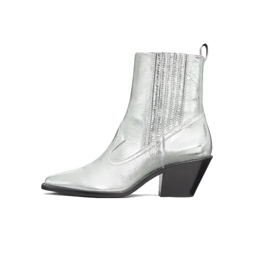 TORY BURCH Fashion Ankle Boots Women's Silver