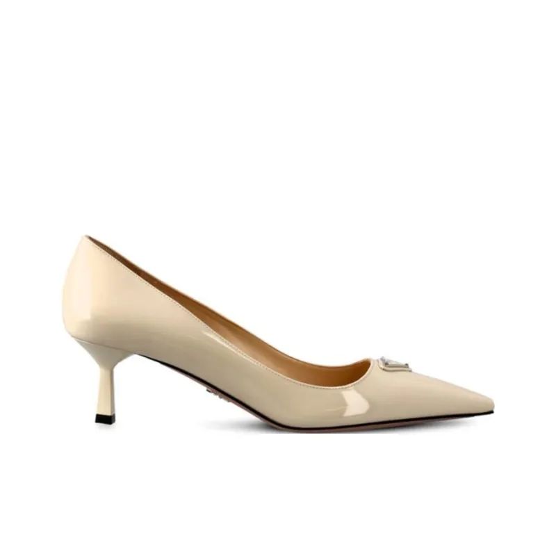 PRADA Slim Heel High Heels 5.5cm Women's Ivory-1