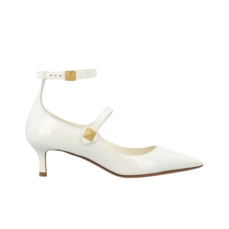 Valentino TIPTOE Slim Heel High Heels 5cm Women's White-1