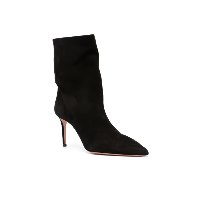 AQUAZZURA Matignon Ankle Boots 8cm Women's Black-2