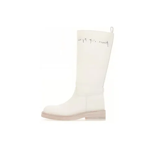 Ann Demeulemeester Mid Calf M991GMC Boots Women's White