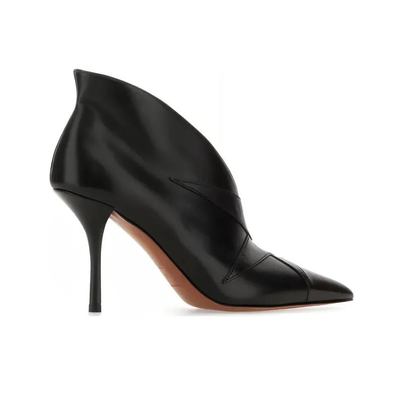 Alaia Ankle Boots 9cm Women's Black-3