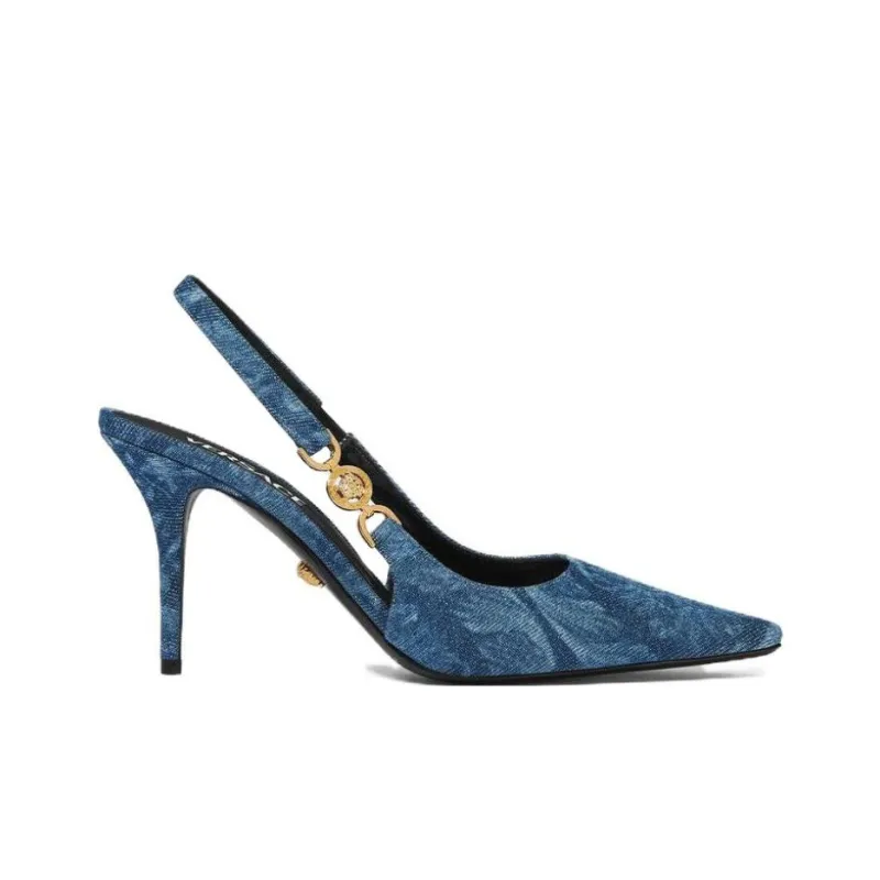 VERSACE Medusa '95 85mm Barocco-jacquard Pumps-1