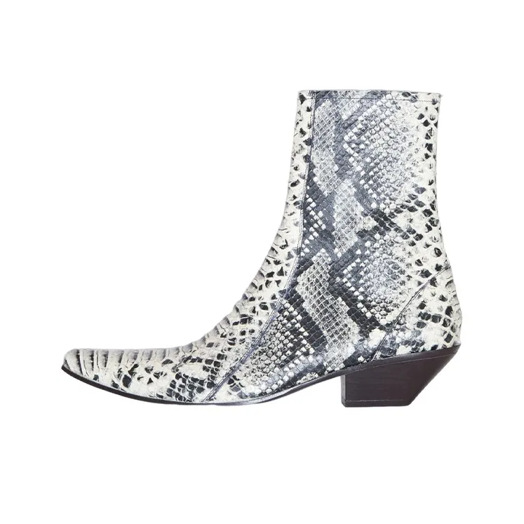 Acne Studios Ankle Boots Women's Black White Silver-0