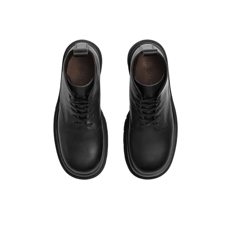 Bottega Veneta Lug Ankle Boots 5.5cm Men's Black-2