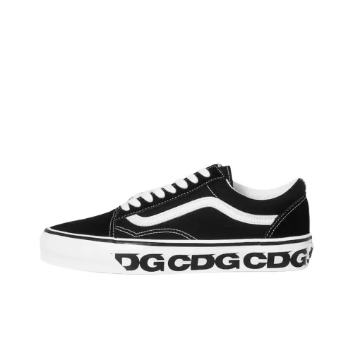 CDG x Vans Old Skool 36 Anti Slip Wear Resistant Low Top Skateboard Shoes Men's Black White