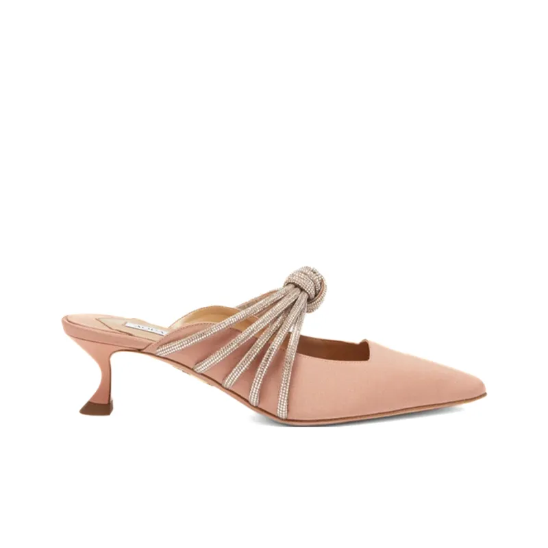 AQUAZZURA Celeste Spool Heel High Heels Women's Pink-1