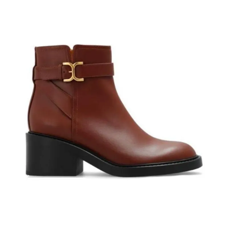 Chloé Marcie 60mm Leather Boots-1