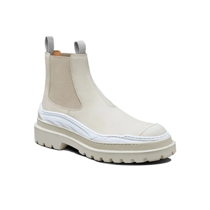 Sacai x DIOR And Sacai Chelsea Boots Men's Ecru-2