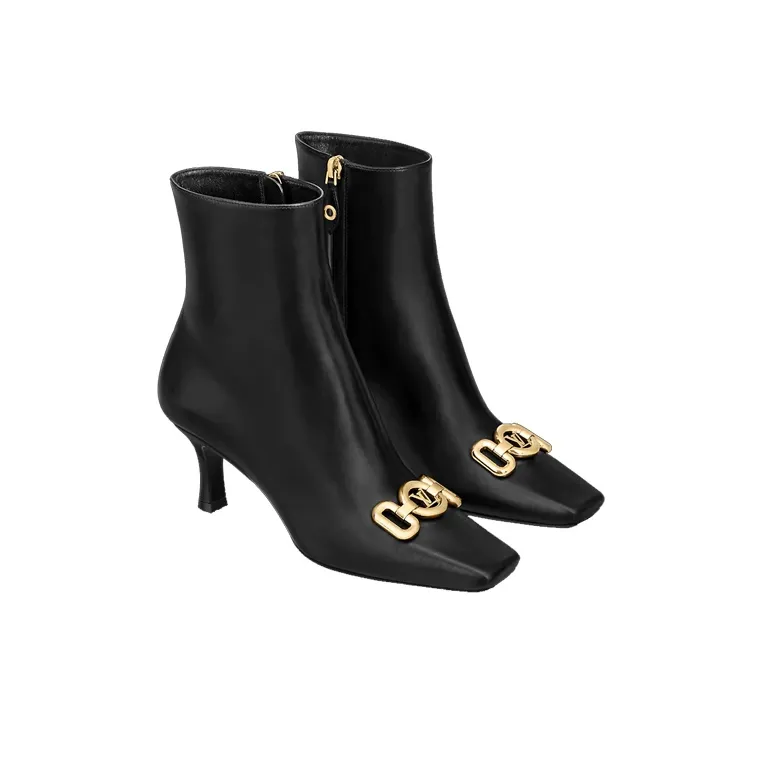 LOUIS VUITTON Rotary Ankle Boots Women's Black-2