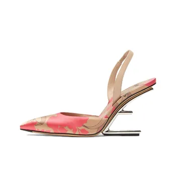 FENDI First Irregular Heel High Heels 6.5cm Women's Pink